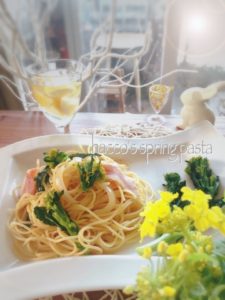 春のパスタ 塩麹 アレッタ 菜の花 発酵 札幌